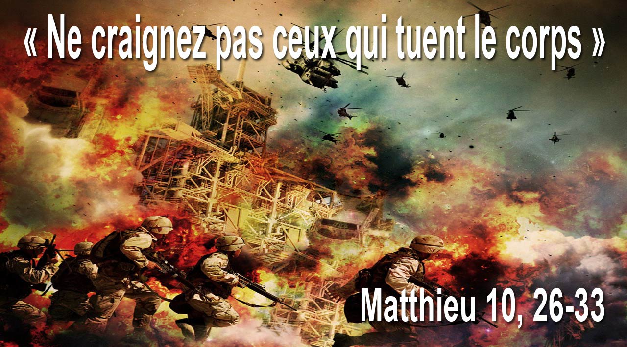 Ne craignez pas ceux qui tuent le corps - (Matthieu 10, 26-33) - Paroisse  Saint-Stanislas d'Ascot Corner