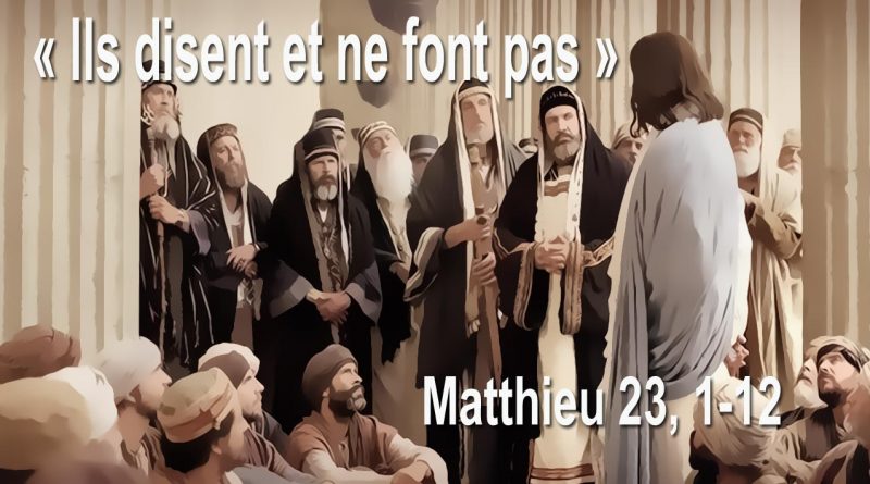 Matthieu 23, 1-12