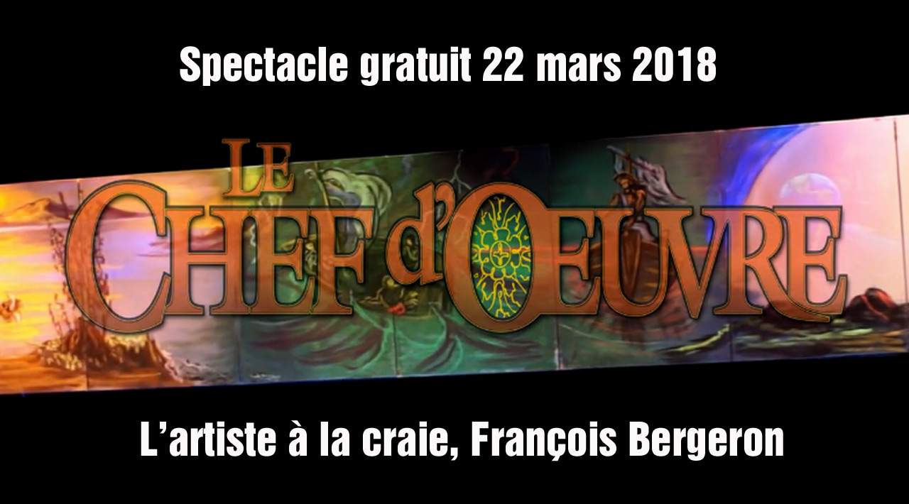 Artiste à la craie, François Bergeron