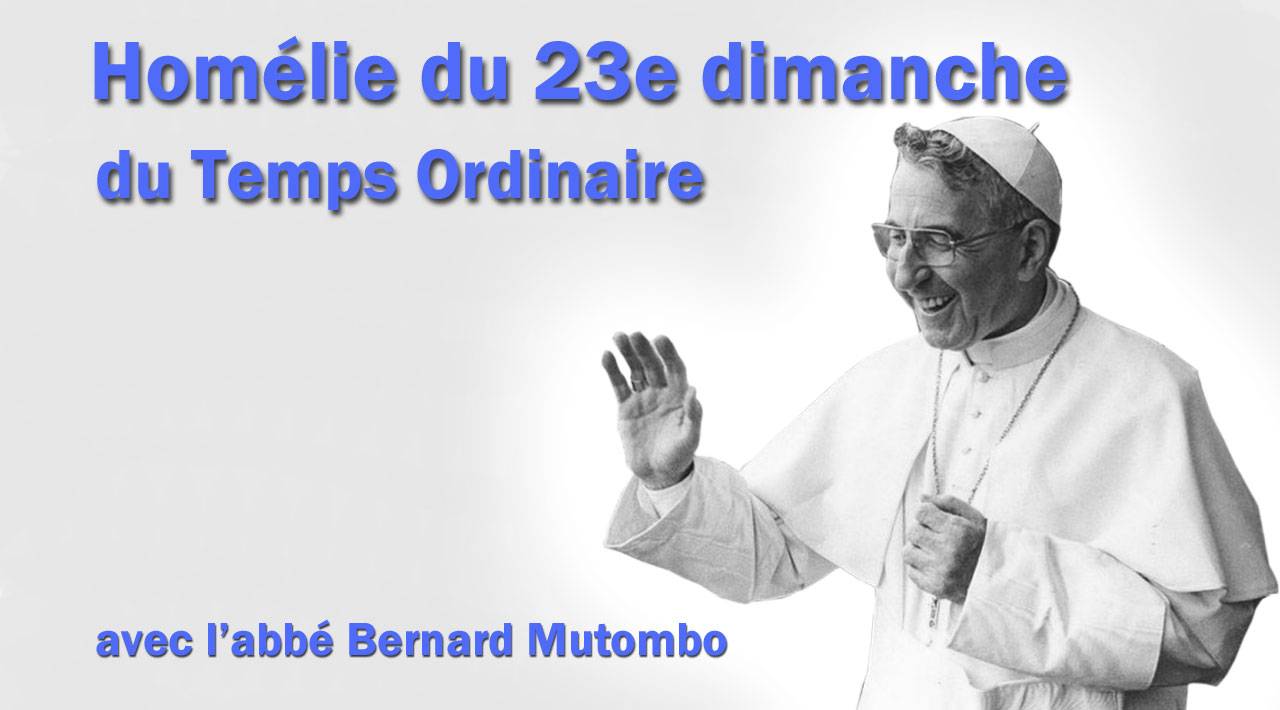 Homélie Du 23e Dimanche Du Temps Ordinaire 2018 - Paroisse Saint ...