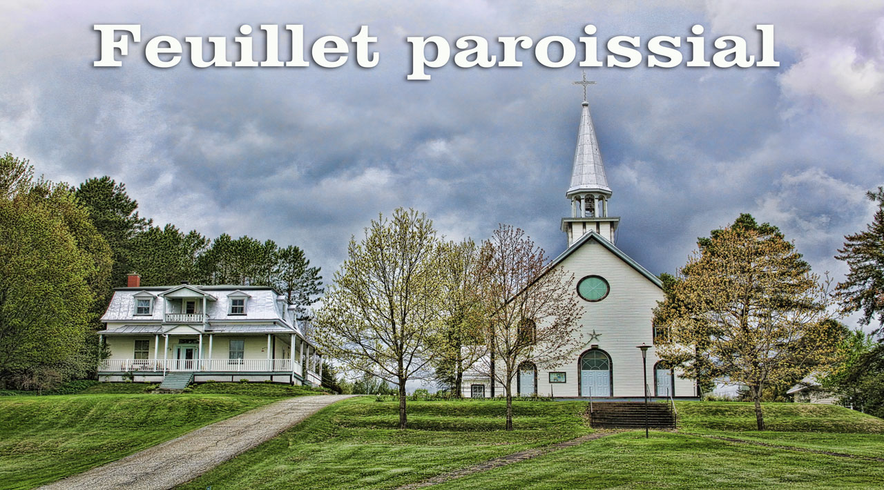 Feuillet paroissial de Saint-Stanislas d'Ascot Corner