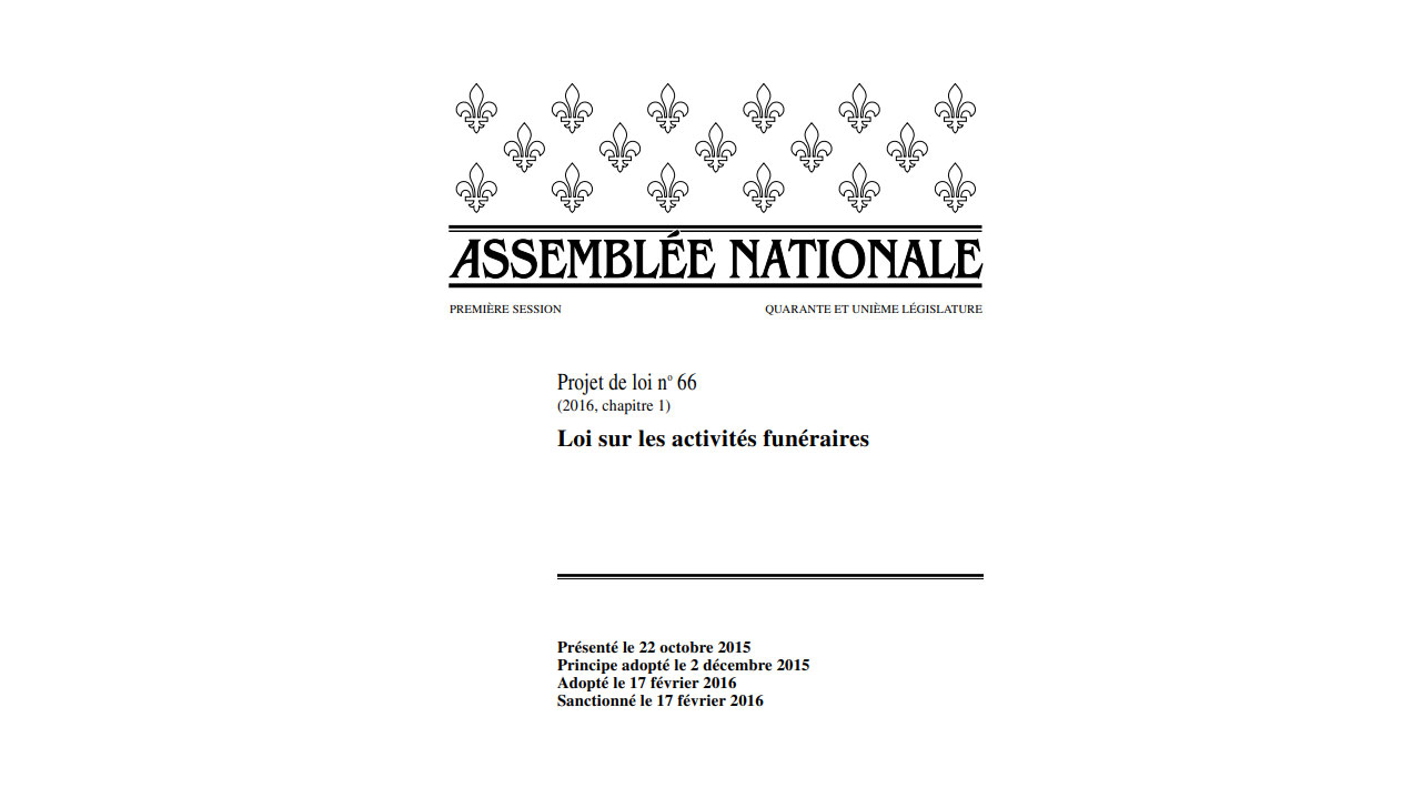 Projet de loi no. 66