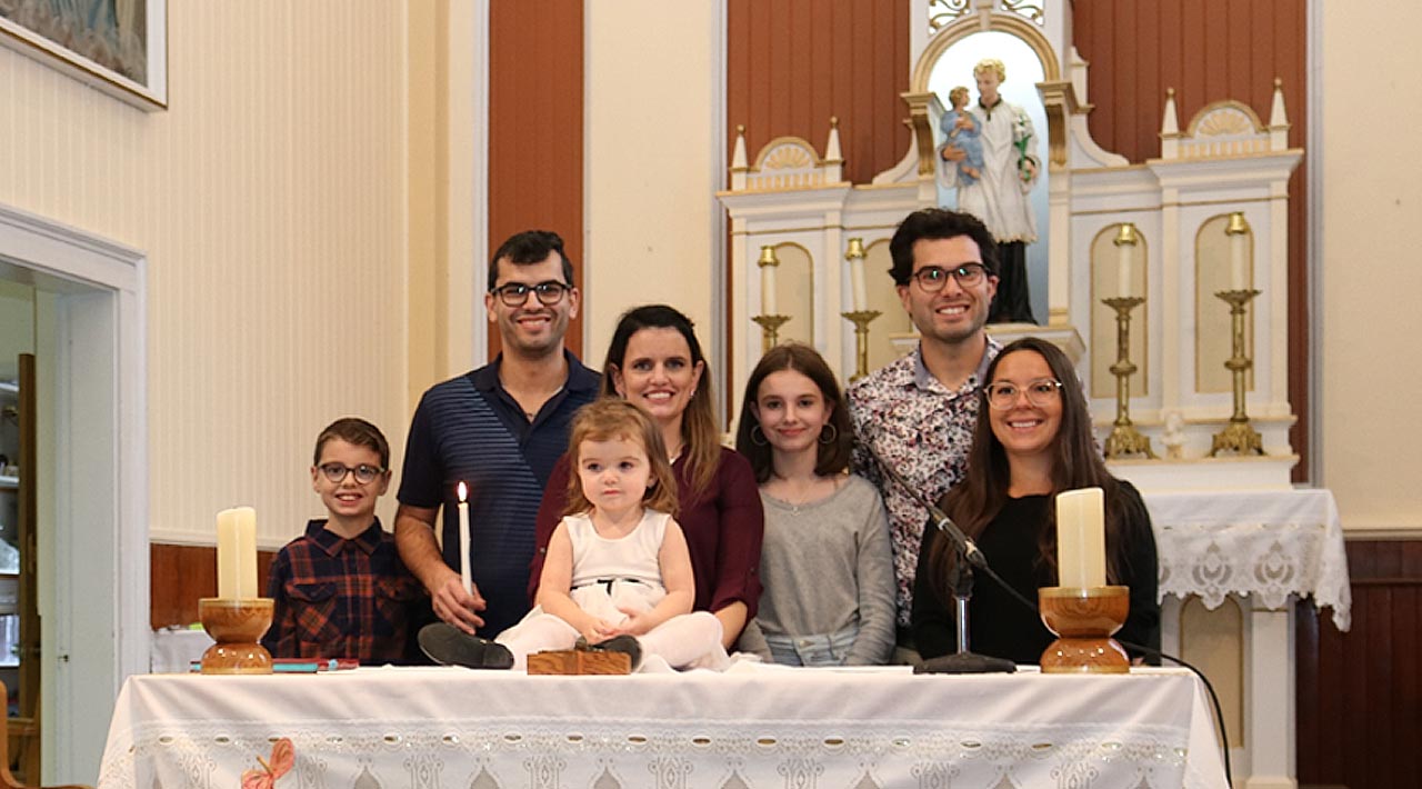 Baptême de Rylee Hunter à l'église St-Stanislas d'Ascot Corner le 22 novembre 2020.