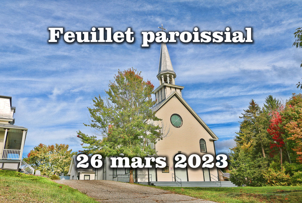 L'église St-Stanislas de Kostka d'Ascot Corner le printemps.