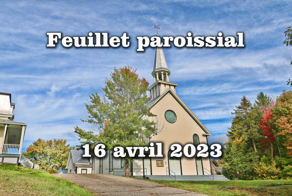 Feuillet du 16 avril 2023