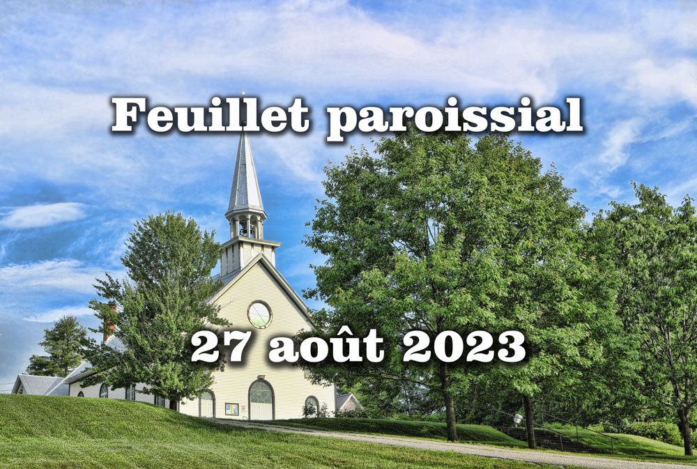 Feuillet du 27 août 2023 web