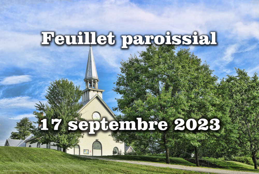 Feillet paroissial 17 septembre 2023
