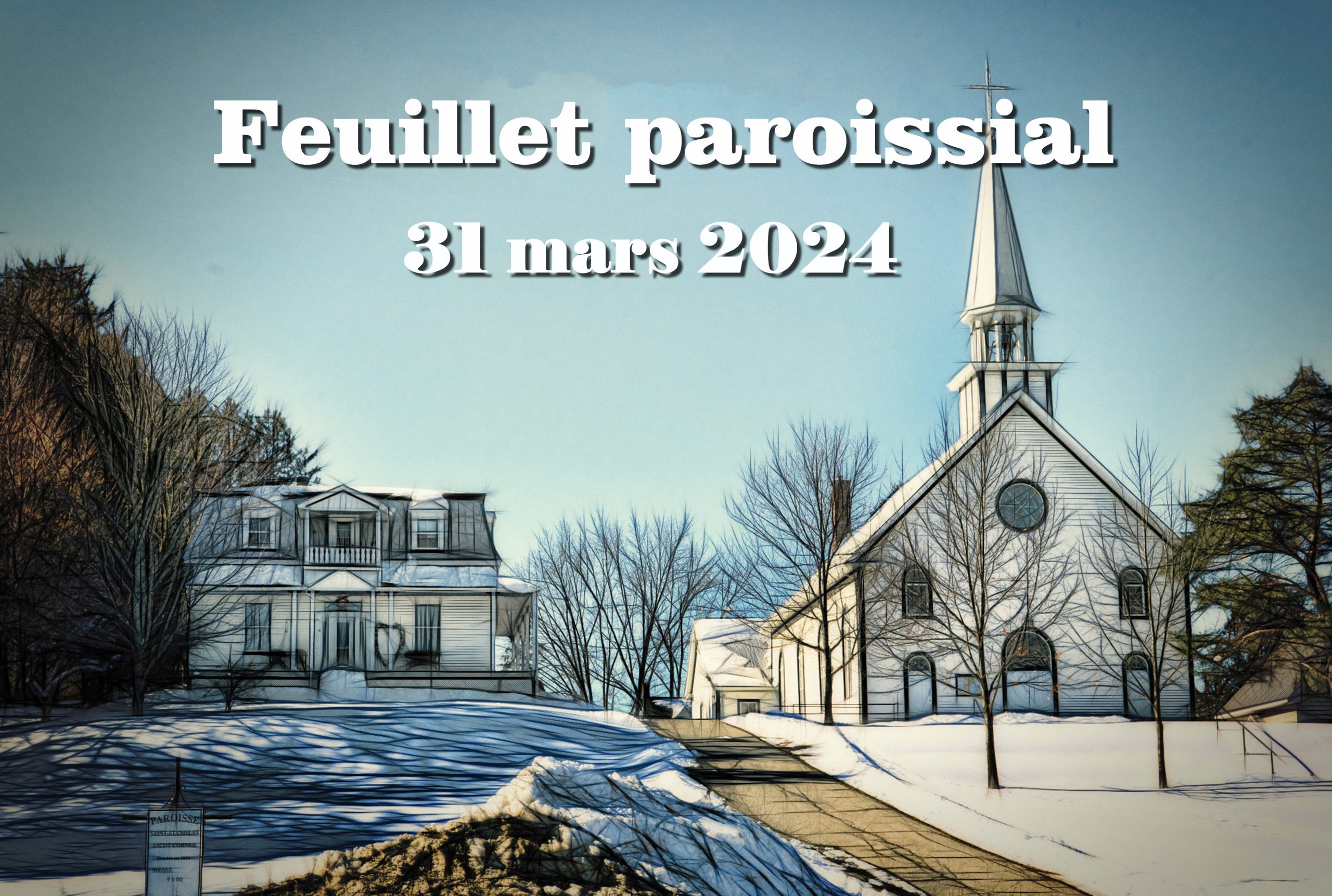 Photo de l'église et du presbytère