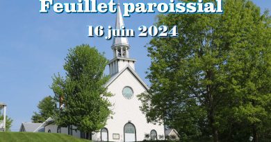 Feuillet du 16 juin 2024 - L'Église St-Stanislas de Kostka