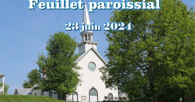 L'église St-Stanislas de Kostka d'Ascot Corner pour lr feuillet du 23 juin 2024.