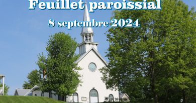 Feuillet du 8 septembre 2024