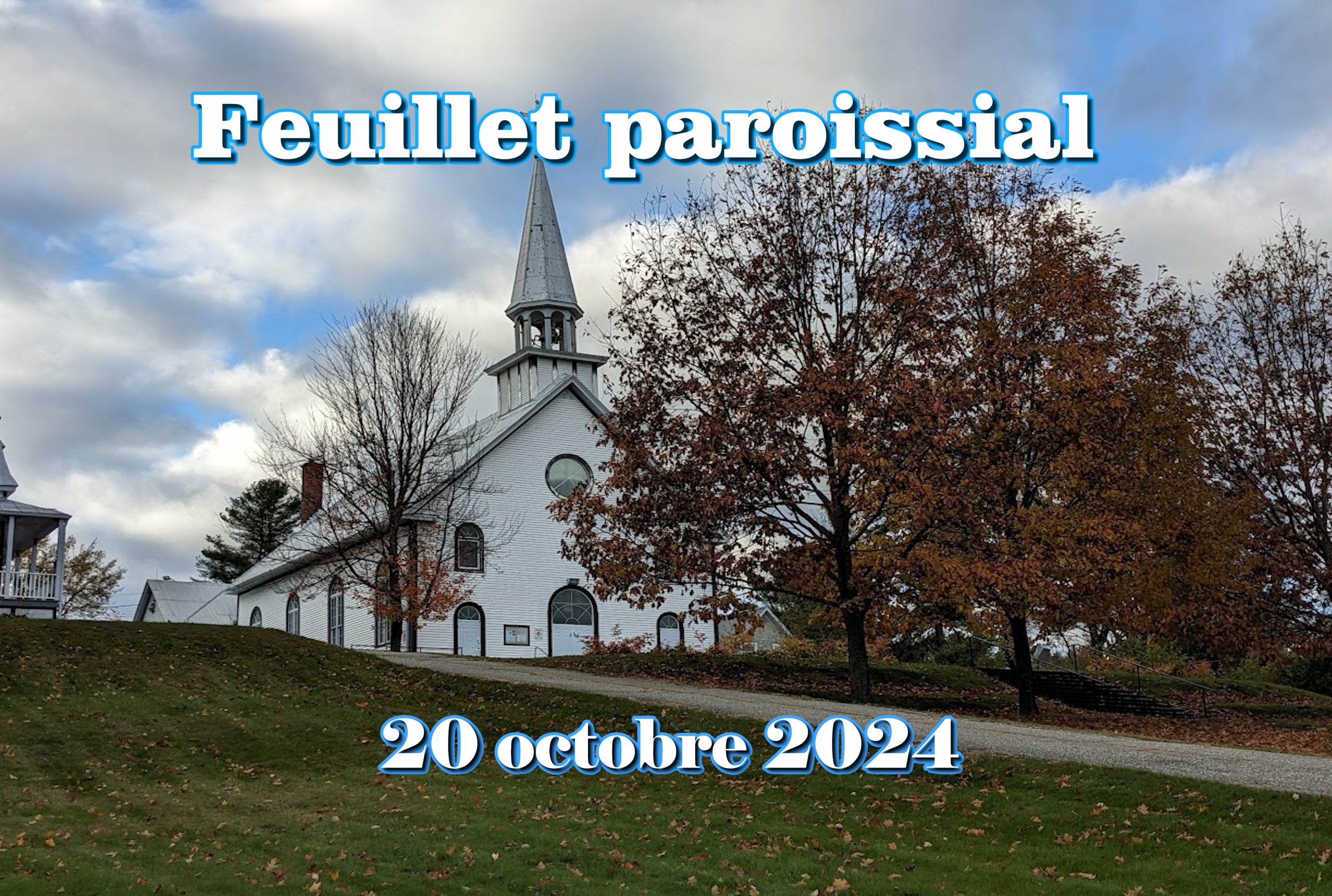 Photo de l'église St-Stanislas de Kostka en octobre.