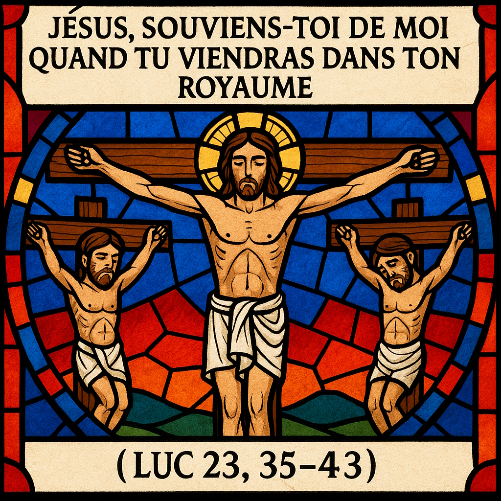 Jésus, souviens-toi de moi quand tu viendras dans ton royaume.