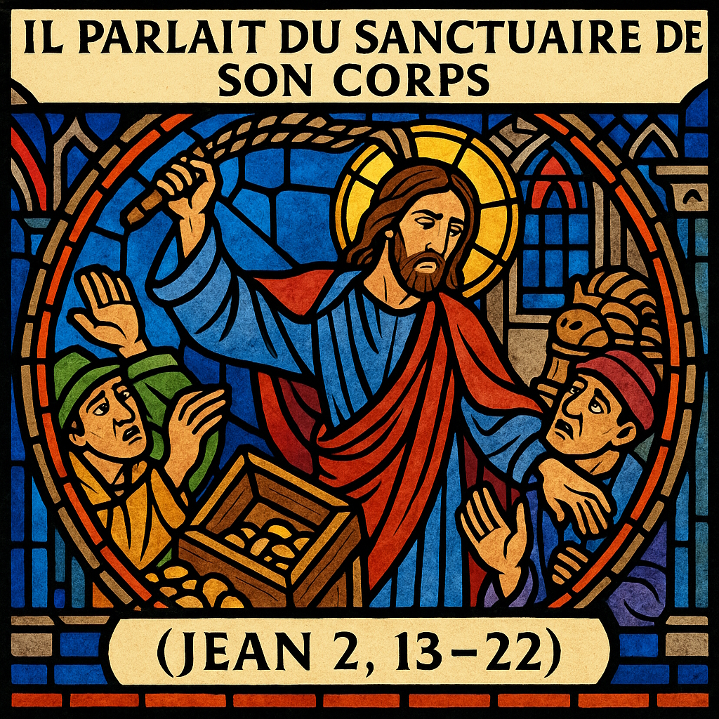 Il parlait du sanctuaire de son corps.