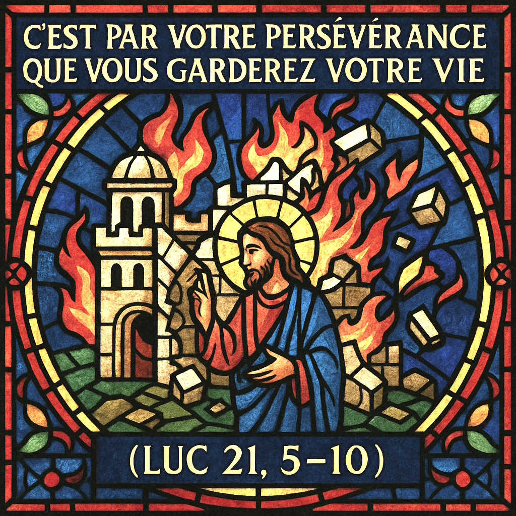 C'est par votre persévérance que vous garderz votre vie.